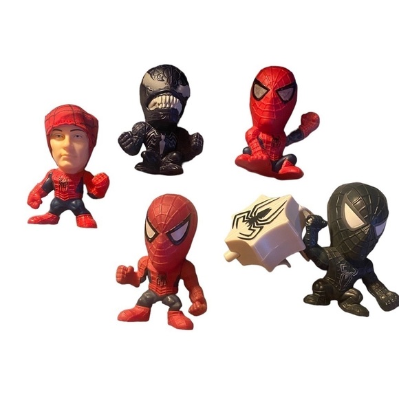 burger king Other - MARVEL Spider-Man 3 Burger King 3" Figures Toy 5pc Lot 2006 (vintage )